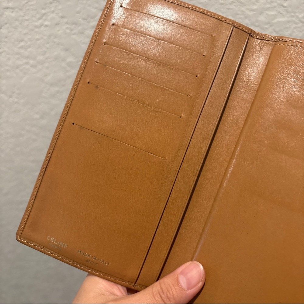 Celine Triomphe Pattern Continental Wallet - Beig… - image 3